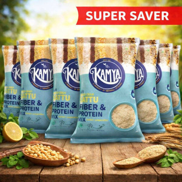 Kamya Lite Mixed Grain Sattu (No Added Sugar) 5kg (Super Saver Pack)
